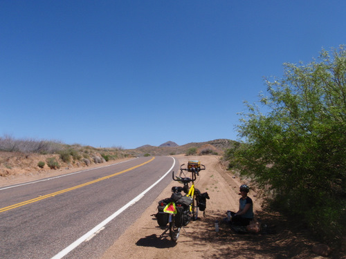 Bicycle Tour: Roadside break.